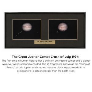 The Great Jupiter Comet Crash Framed Display Shoemaker-Levy 9 Jupiter July 1994